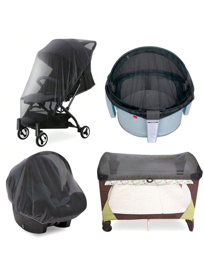 Portable & Durable Baby Mosquito Net – Fits Strollers, Bassinets, Cribs & Travel Cots, Lightweight Insect Protection for Infants