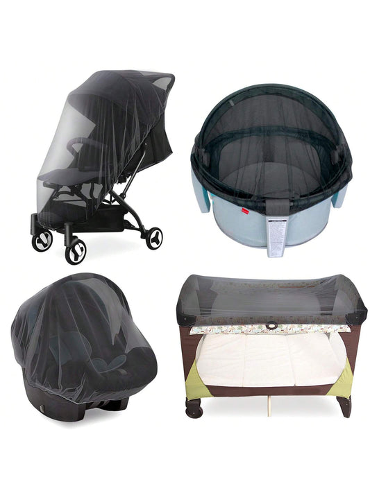 Portable & Durable Baby Mosquito Net – Fits Strollers, Bassinets, Cribs & Travel Cots, Lightweight Insect Protection for Infants